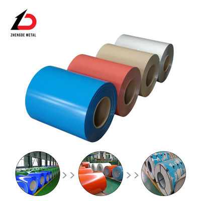 PVDF recubrimiento PPGI bobina de acero Ral 5015 bobina de aluminio recubierta de color