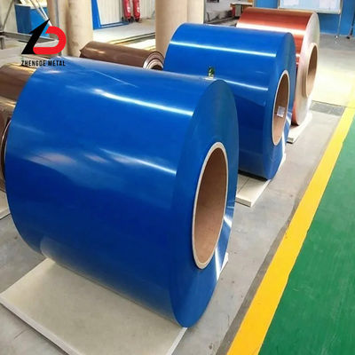 Rollada en caliente 0,5*1250mm 3019 Ral 5030 Ral 9002 Ral 3020 PPGI Dx51d 20/5um 0,47mm Espeso de color revestido / prepintado de acero galvanizado bobina