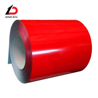 Revestimiento de zinc galvanizado bobina de acero rojo doble revestido de color pintado