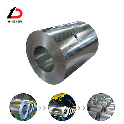 Bobina de acero galvanizado sumergido en caliente con resistencia a la tracción 270-500n/mm2 alargamiento 18-25% y anchura 600-1500mm para techos y revestimientos