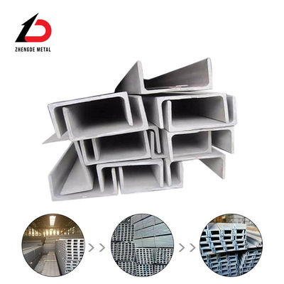 S330 Ss400 Acero estructural laminado en caliente H 100*55*5*8.5 120*60*5.5*9 Acero de canal Cu personalizable
