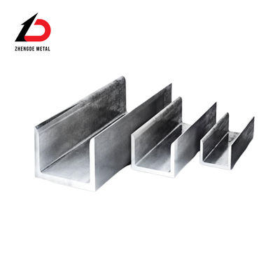 Acero de carbono A36 C canal con precio competitivo 41X41 41*21 Acero galvanizado en caliente DIP galvanizado en U canal