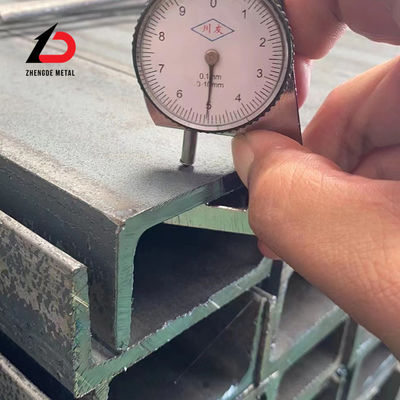 Acero al carbono laminado en caliente canal U S235jr S355jr 16 canal U de calibre metálico