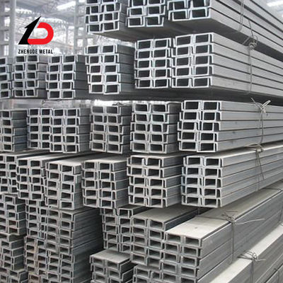 Acero al carbono laminado en frío U canal estructural U canal con galvanizado En S235jr