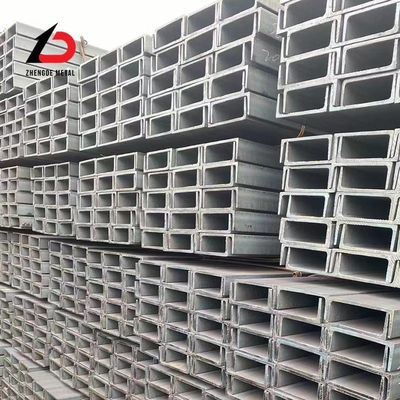 Acero al carbono laminado en frío U canal estructural U canal con galvanizado En S235jr