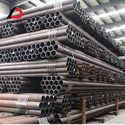 Producción directa JIS estándar En 10219 S235jr S355gh tubo de acero suave sin costura tubo de acero negro de hierro 6m 12m de acero al carbono