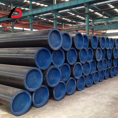 API 5L X42 X52 X56 X6 Sch ASTM A106 A36 A53 DN350 DN400 Tubos de acero al carbono negro suave y giros de tubería de petróleo CS ERW