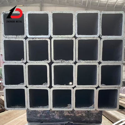 China Fábrica S235jr Ss400 S235j0 A572 tubo sin costura rectangular de acero al carbono tubo de acero sin costura de bajo carbono tubo rectangular galvanizado para material de construcción