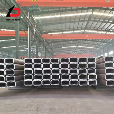 China Fábrica S235jr Ss400 S235j0 A572 tubo sin costura rectangular de acero al carbono tubo de acero sin costura de bajo carbono tubo rectangular galvanizado para material de construcción