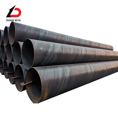 A106 A36 A53 Tubo de acero de espesor de 6 mm-20 mm SSAW 609 mm Tubo de acero soldado en espiral utilizado para oleoductos y gasoductos