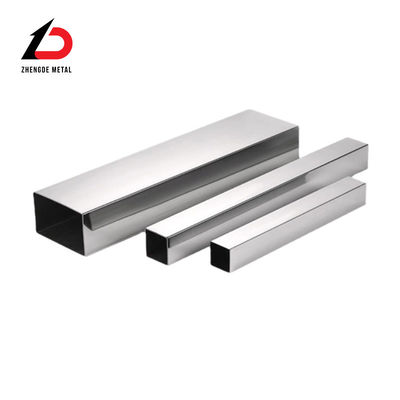 Tubos rectangulares de acero inoxidable pulido DIN Ss 201 304 Ss