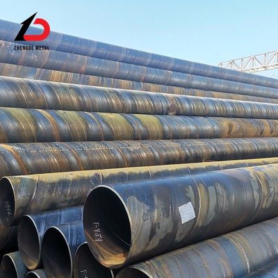 Tubo de carbono hueco laminado en caliente A36 Ss400 S235jr S355jr 1020 Sch80 Tubo redondo de acero al carbono soldado