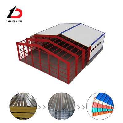 Construcción galvanizada de estructuras prefabricadas de acero