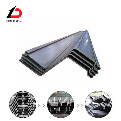 Tipo Z pilas de chapa laminadas en caliente OEM para construcción de puertos y fundación profunda