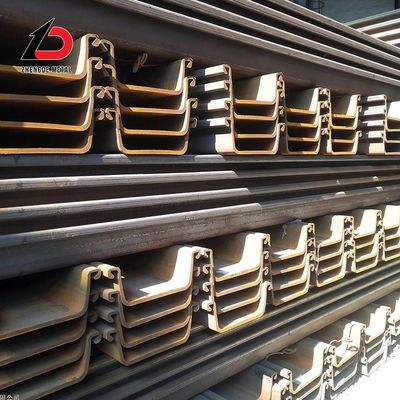 Tipo Z pilas de chapa laminadas en caliente OEM para construcción de puertos y fundación profunda