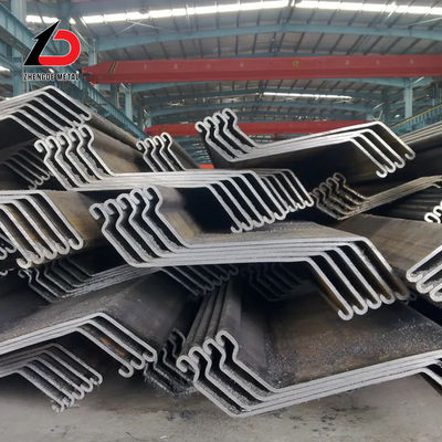 Tipo Z pilas de chapa laminadas en caliente OEM para construcción de puertos y fundación profunda