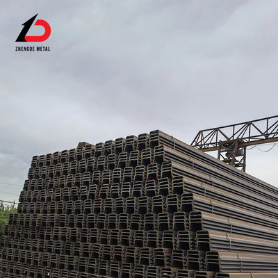 Tipo Z pilas de chapa laminadas en caliente OEM para construcción de puertos y fundación profunda