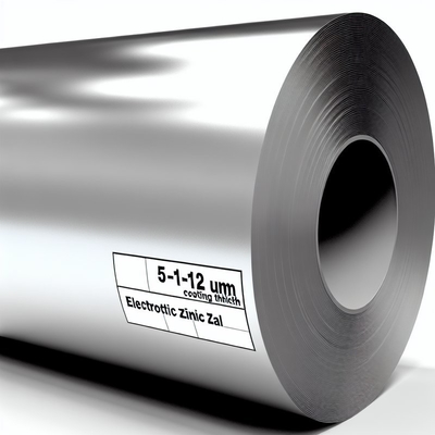 DX51D+AZ bobina galvanizada 5-12μm recubrimiento de zinc electrolítico 1250mm de ancho