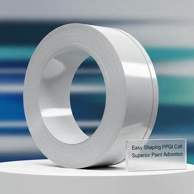 Bobina de acero PPGI de fácil conformado con tratamiento térmico de recocido brillante para una adhesión superior de la pintura y una estabilidad a largo plazo