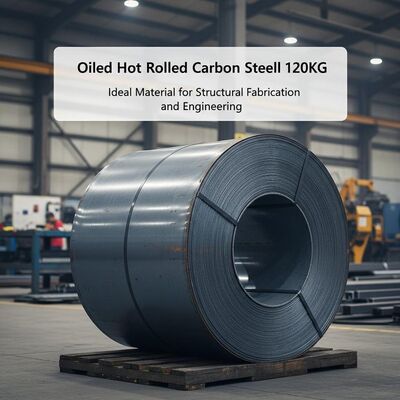 Coil de acero al carbono laminado en caliente engrasado con aceite 120KG Material ideal para la fabricación estructural y la ingeniería
