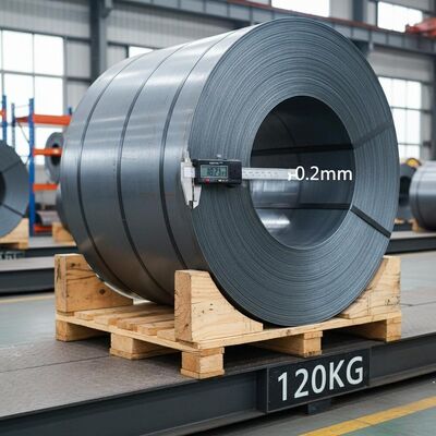 CIF bobina de acero al carbono con tolerancia de espesor más o menos 0,2 mm y peso de 120 kg ideal para fabricación de trabajo pesado