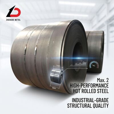 Bobina de acero al carbono laminado en caliente de ancho ancho 2000 mm Q235B Q345B Tanques de almacenamiento para construcción naval de alta resistencia de 2-25 mm