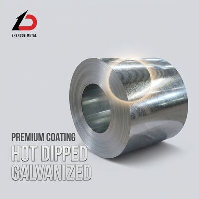 HVAC Ductwork Galvanized Steel Coil Z120 Zinc Coating 0.5-1.2mm Thickness Slit Edge