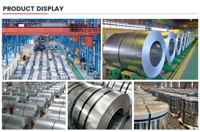 Calidad alta ASTM Dx51d Z100g Q195 Q235 Acero galvanizado de bobina de techo de chapa de material de construcción de fábrica venta directa 7