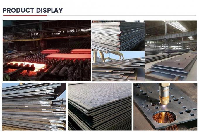 Q235B Ss400 S235jr ASTM A36 St37-2 Q345b S355jr Placa de acero laminada en caliente de malla de hierro plana de flexión de encofrado de chapa de metal para la construcción de hormigón 8
