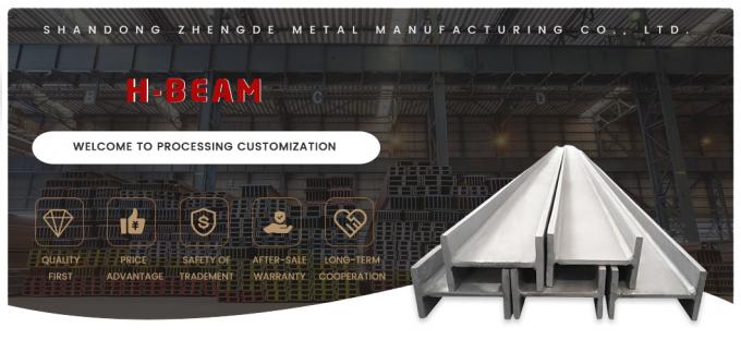 Estructura galvanizada por inmersión en caliente Acero de carbono viga I / H para el sistema de montaje solar estructural personalizado 0