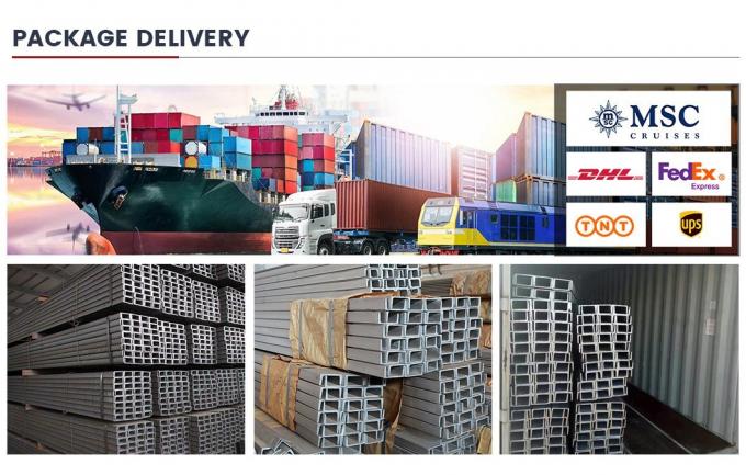 Profiles suaves Gi Galvanizado En S235jr S275jr S355jr A36 Ss400 Purlin Estructural C U Canal de acero bajo en carbono 10
