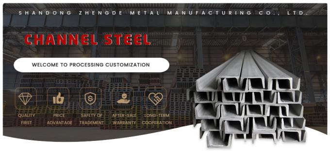 Acero al carbono laminado en frío U canal estructural U canal con galvanizado En S235jr 0