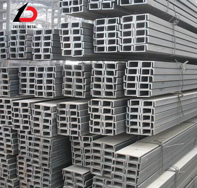 Acero al carbono laminado en frío U canal estructural U canal con galvanizado En S235jr 5