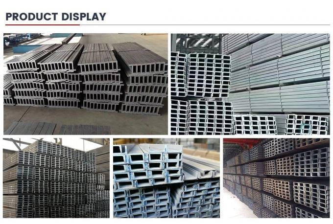 Acero al carbono laminado en frío U canal estructural U canal con galvanizado En S235jr 7