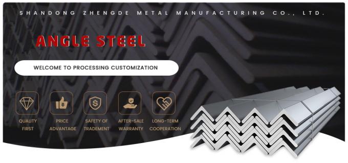 Barras de ángulo de acero al carbono laminadas en caliente ASTM A36 A53 Q235 Q345 longitud personalizada 0