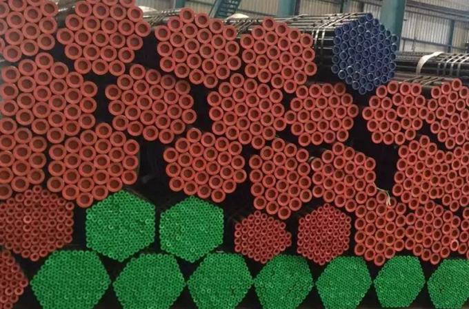 API 5L X42 X52 X56 X6 Sch ASTM A106 A36 A53 DN350 DN400 Tubos de acero al carbono negro suave y giros de tubería de petróleo CS ERW 3