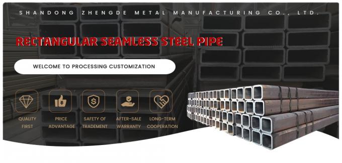H-Q JIS Ss330, SPHC, Ss400, Spfc, Sphd, Sphe Big Od tubo de acero sin costura rectangular con fábricas profesionales y precios favorables 0