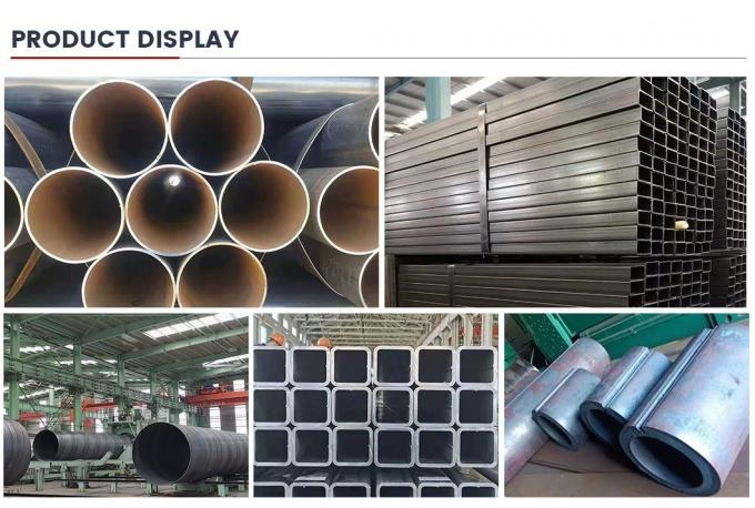 Tubo de acero sin costura de acero carbono de forma rectangular y cuadrada LSAW Tubo de acero sin costura de acero para la industria de la maquinaria 7