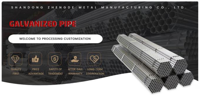 Tubo de acero galvanizado simple Gi Tubo de metal galvanizado con acoplamiento Z30-275G/M2 0