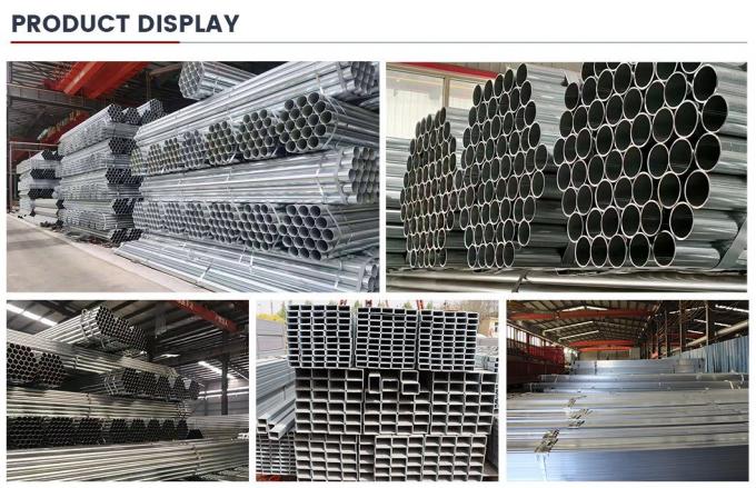 Tubo de acero galvanizado simple Gi Tubo de metal galvanizado con acoplamiento Z30-275G/M2 7