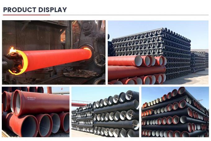 Transporte de agua del grifo DN80-2600mm Dimensiones personalizadas Precio de fábrica Ventas Tubo de hierro dúctil 11