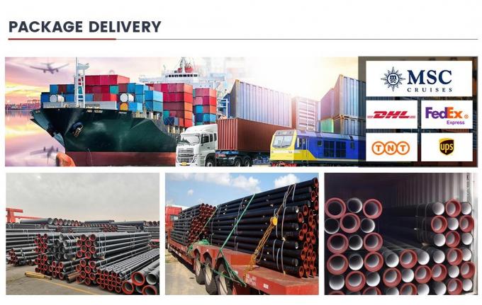 Transporte de agua del grifo DN80-2600mm Dimensiones personalizadas Precio de fábrica Ventas Tubo de hierro dúctil 14