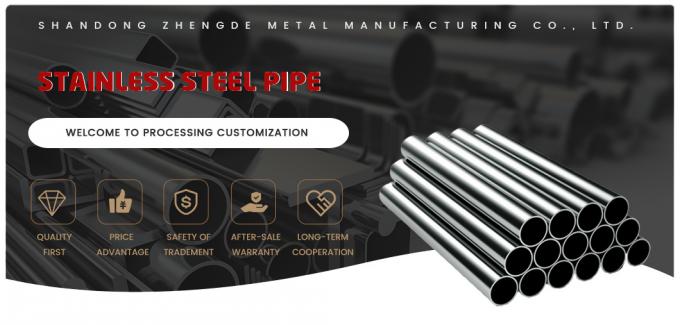 Tubo sin costura de acero inoxidable AISI 8K Superficie de dibujo en frío 304 SS316 0