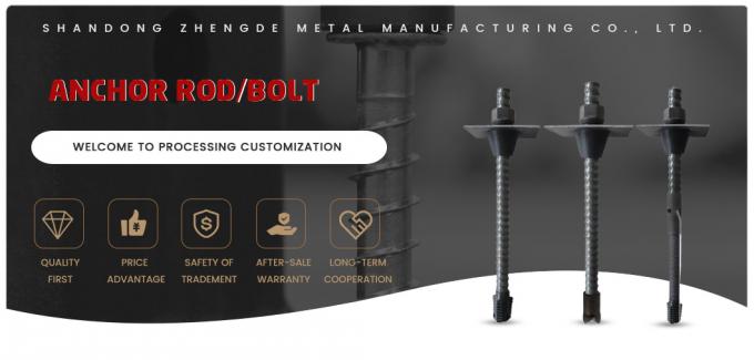 Fabricante profesional de China Acero al carbono Acero inoxidable Video o soporte técnico Minería Bolsado Industria Anclado de perno con tuerca 0