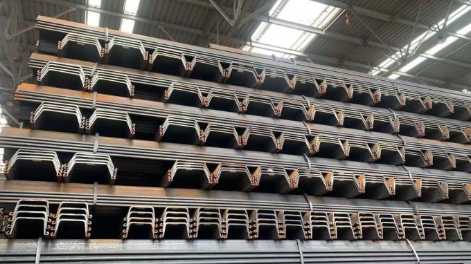 Tipo Z pilas de chapa laminadas en caliente OEM para construcción de puertos y fundación profunda 2
